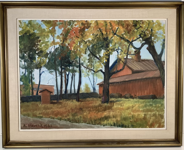 A Järvelä. Öljyvärimaalaus