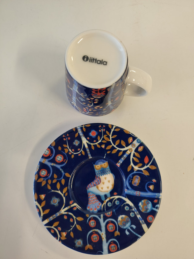 Iittalan Taika espressokuppi+lautanen, Klaus Haapaniemi