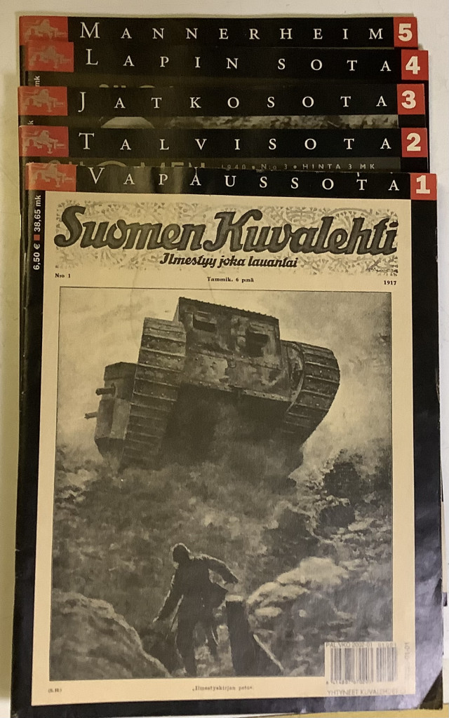 Suomen Kuvalehti sotalehdet 5 kpl