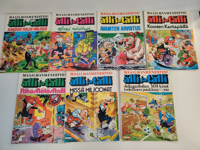 Älli ja Tölli sarjakuvat 7kpl