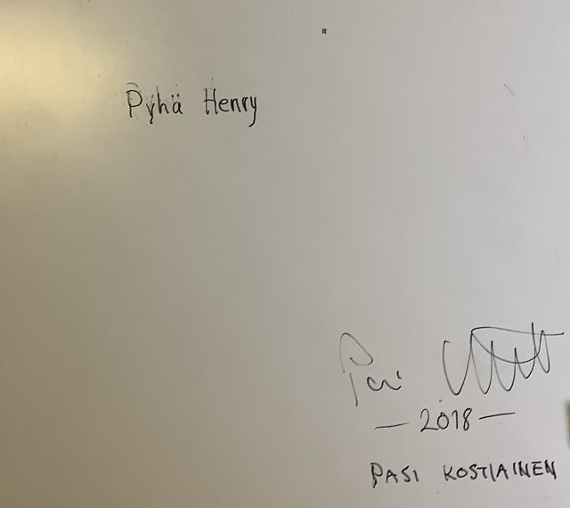 Muotokuva Pyhä Henry 30x30 cm signeerattu. Pasi Kostiainen