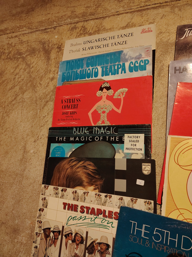 LP-levyt 11kpl The 5th Dimension levyssä Remun nimikirjoitus