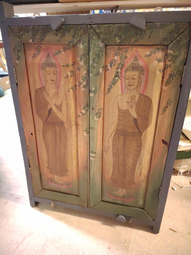Puinen peilikaappi 105x77 cm