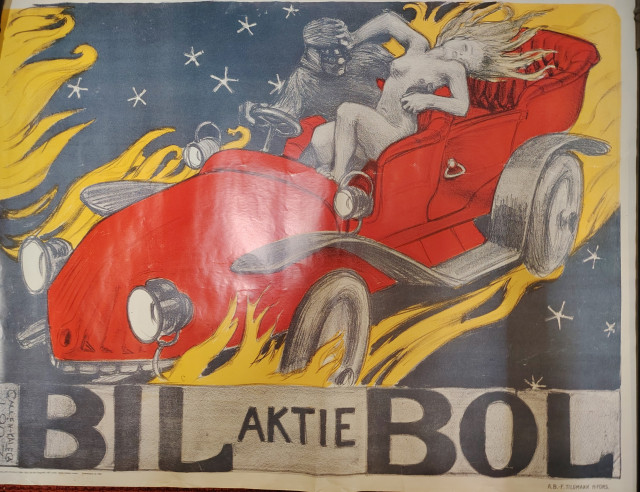 Bil-Bol juliste omistettu Remulle. Juliste painettu 1992