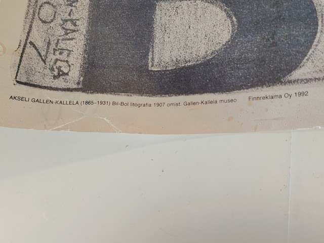 Bil-Bol juliste omistettu Remulle. Juliste painettu 1992