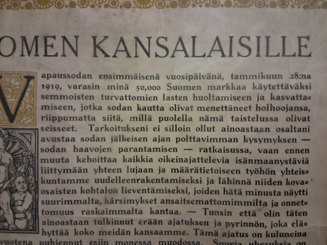 Vanha taulu Mannerheim