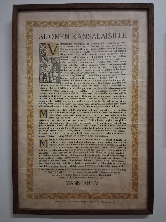 Vanha taulu Mannerheim