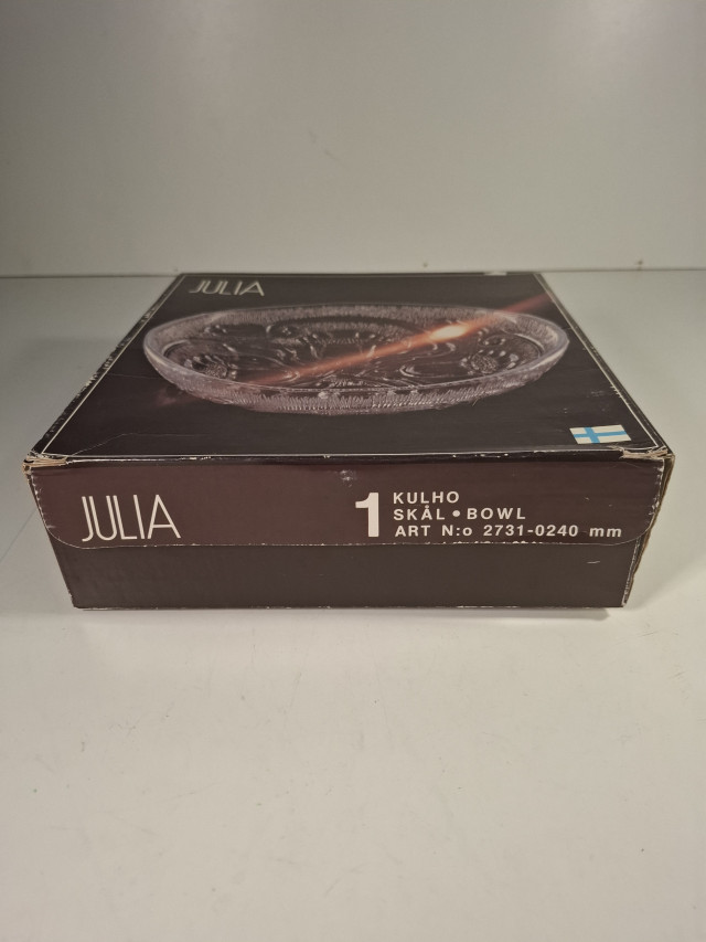 Riihimäen lasin Julia kulho, käyttämätön