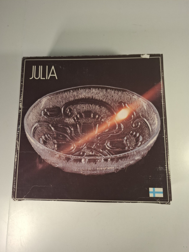 Riihimäen lasin Julia kulho, käyttämätön
