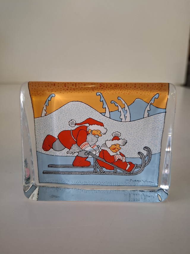 Iittala Joulupukki ja-muori lasikortti, Pekka Vuori