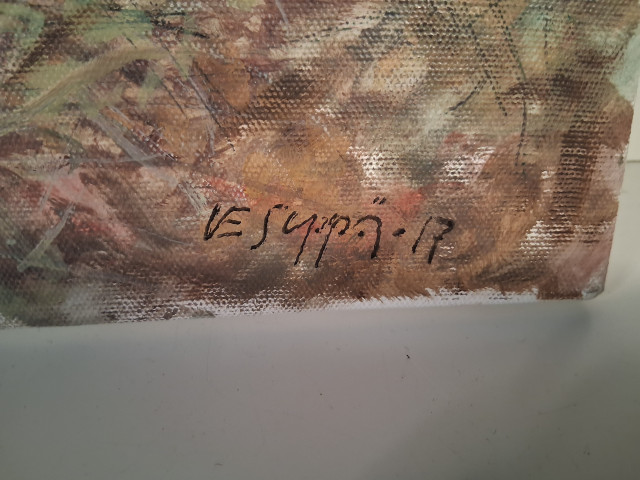 Taulu Veli Seppä signeerattu öljy kankaalle