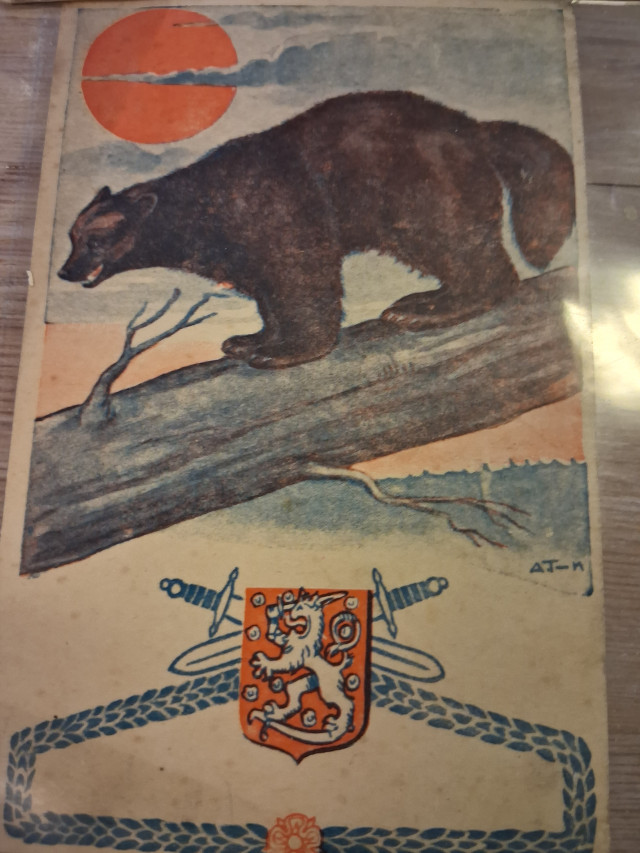 Erä vanhoja kortteja