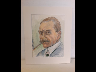 Taulu Veli Seppä signeerattu A.Gallen Kallelan mukaan
