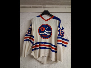 Winnipeg Jets Pelipaita Hexi Riihiranta ,Game Worn,1976