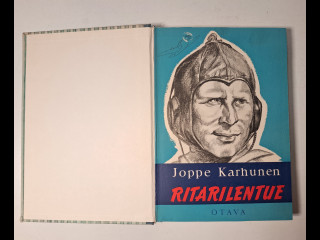 Ritarilentue kirja, kirjailijan omalla signeerauksella Joppe Karhunen(Mannerheim Ristin saaja)