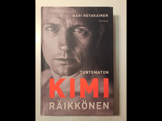 Kimi Räikkönen-kirja signeerauksella