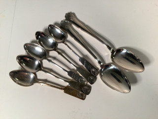 Hopealusikoita 7 kpl