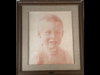 Maria Wiikin punaliitupiirros 1901