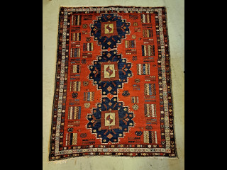 Käsinsolmittu Iranilainen villamatto 3,2m²