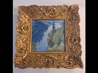 Teos "Helvetinjärvi" öljy levylle