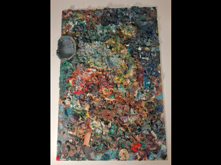 Taidemaalari Olli Joki paletti