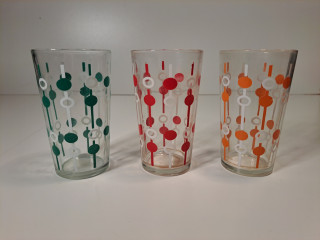 Retro juomalasit 80-luvulta 3kpl