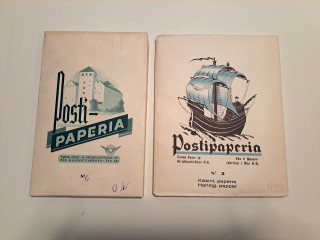 Vanhat avaamattomat postipaperipaketit 2kpl