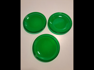 Nuutajärvi Luna vihreät lautaset 3kpl Kaj Franck