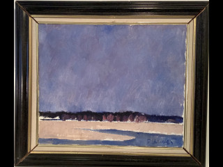 P Laiho 1983. Öljyvärimaalaus kankaalla