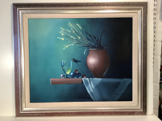 Terry Laakso signeerattu Öljyvärimaalaus kankaalle