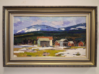 Taulu Armas Mikola signeerattu öljy kankaalle