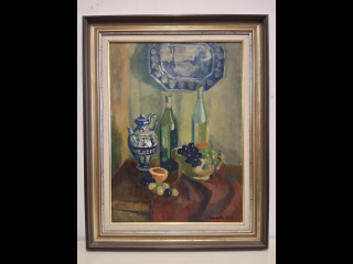 S.Laurila öljy kankaalle signeerattu