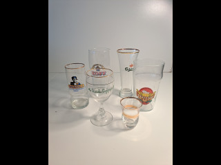 Oluttuopit ym. 6kpl (Pup, Koff, Amiraali, Irish Coffee ym)