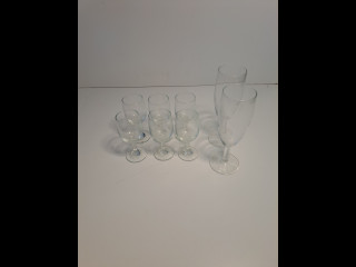 Snapsilasit 6kpl ja 2 kpl kuohuviinilasit