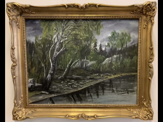 Öljyvärimaalaus levylle