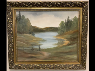 Armas Halonen. Öljyvärimaalaus kankaalle