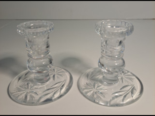 Lasiset kynttilänjalat