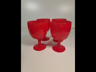 Bartlett Collins Punaiset peukalonjälkilasit 4kpl