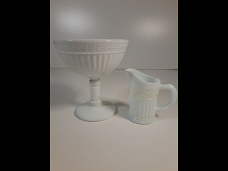 Riihimäenlasi Kara tarjoiluastia ja kermakko