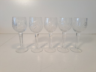 5kpl kristalliset viinilasit pienet