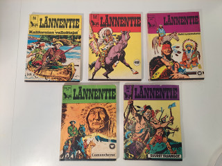 Lännentie sarjakuvat 5kpl