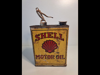 Vanha Shell öljykanisteri
