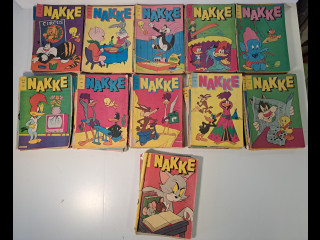 87kpl Nakke sarjakuvia 60-80luvuilta