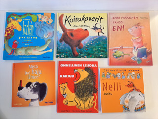 Eläinaiheiset lastenkirjat 6kpl