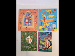 Lasten kirjat 4kpl (Lasten parhaat juhlat ym)