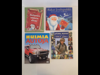 4kpl kirjoja Star Wars ym.