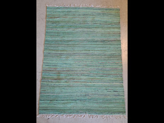 Vihreä räsymatto 134x199