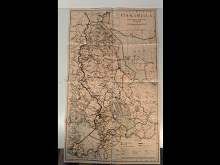 Itä-Karjalan kartta vuodelta 1942