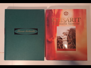 Kirjat Suomen kartanoita ja Keisarit kesälomalla Suomessa