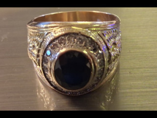 Kultasormus 14K Paino 29,7g